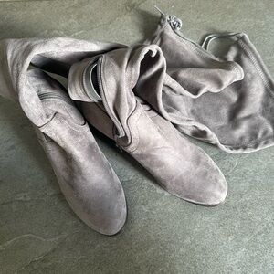Grey Soft Suede Aldo Boots